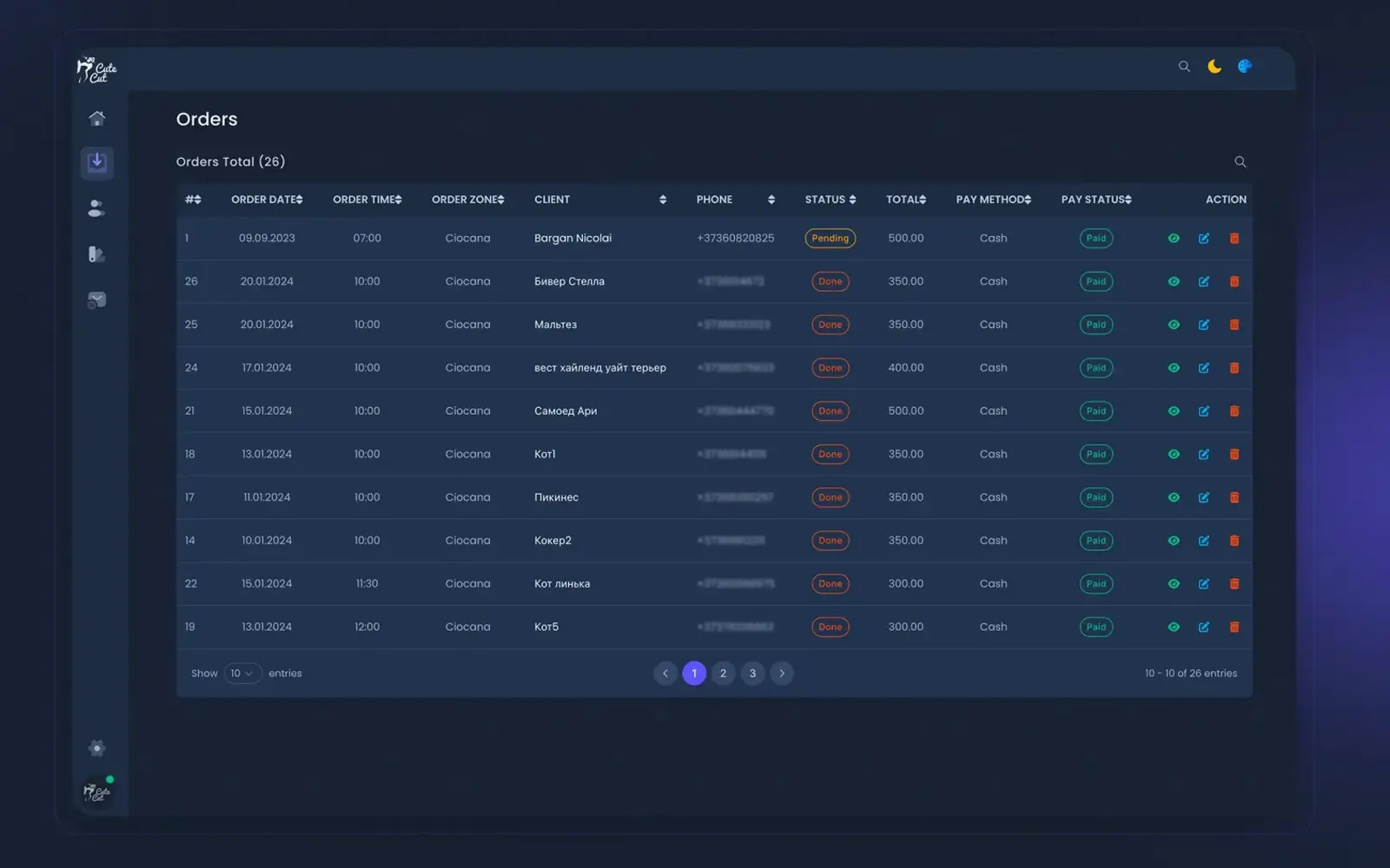 CuteCut CRM